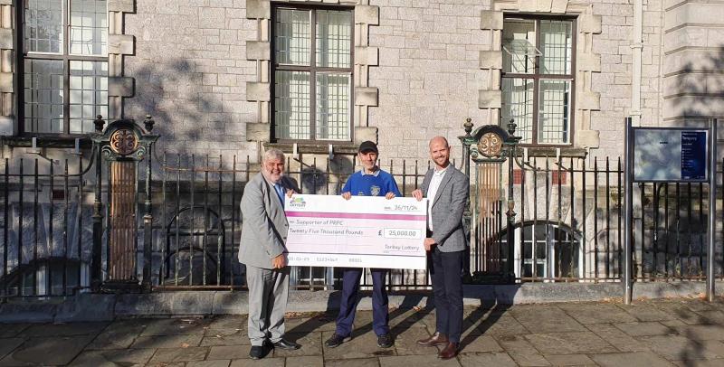 Paignton club receives lottery jackpot