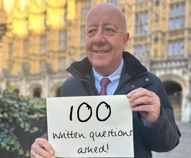 Torbay MP Steve Darling reaches major parliamentary milestone 