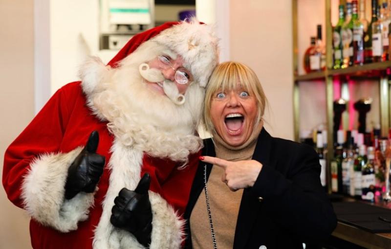 Pier Point's Lorraine Arnold with Santa in happier times