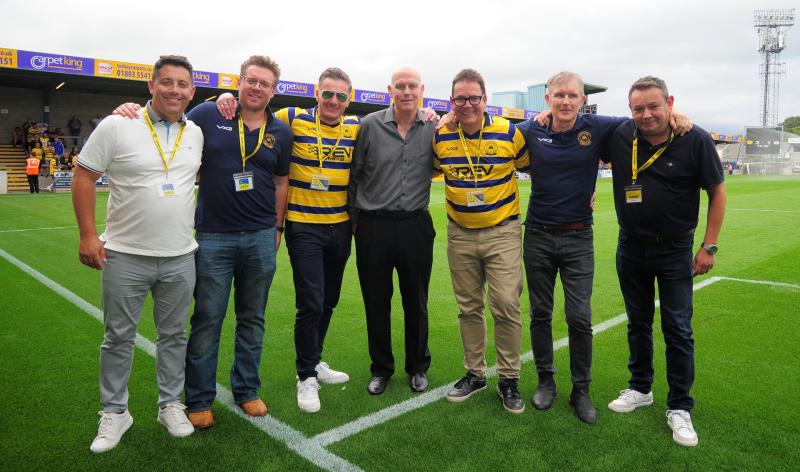Members of the Bryn Consortium at Plainmoor. Pic from PPAUK