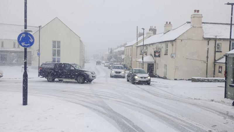 Snow hits Dartmoor