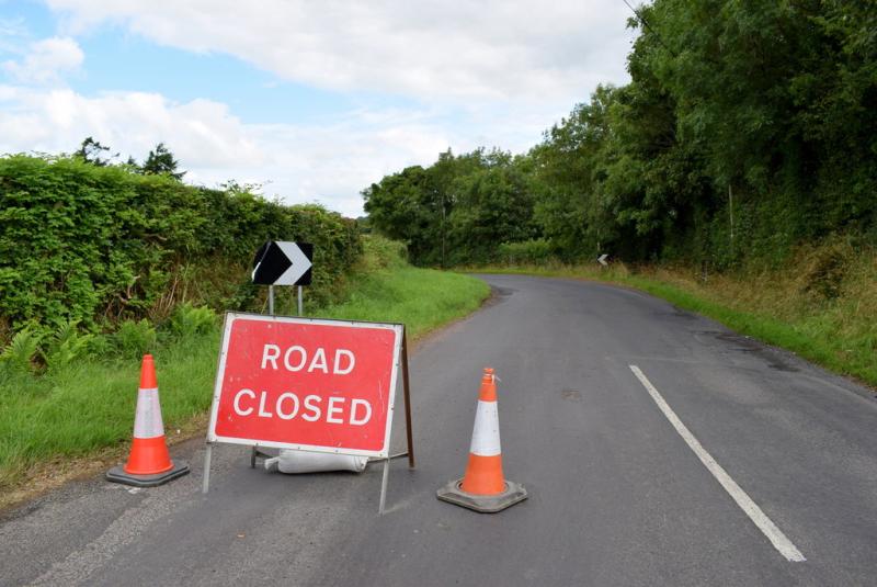 road closed for four weeks