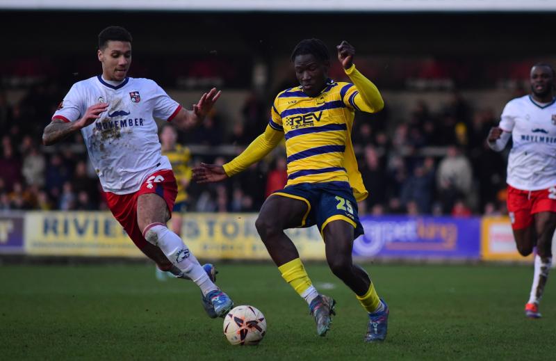 Torquay United beaten at home by Hampton & Richmond. Pic from PPAUK