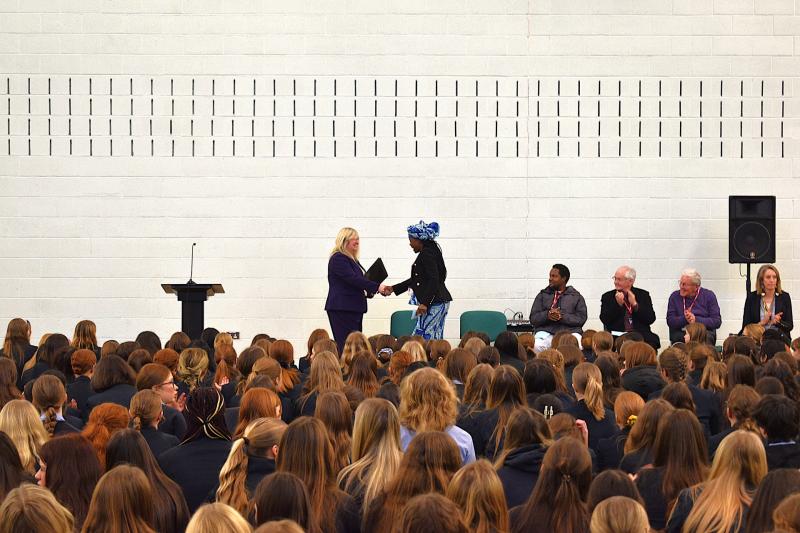 Inspiring visitor leaves Torquay grammar school in tears