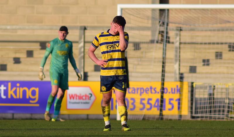 Head in hands for Torquay United. Pic from PPAUK