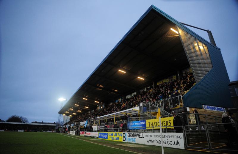 Yellow Army at Plainmoor. Pic from PPAUK