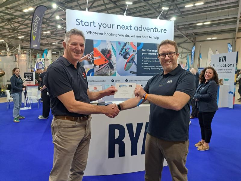 Nick Ripley with Rob Howlett - RYA Regional Development Officer for the South West