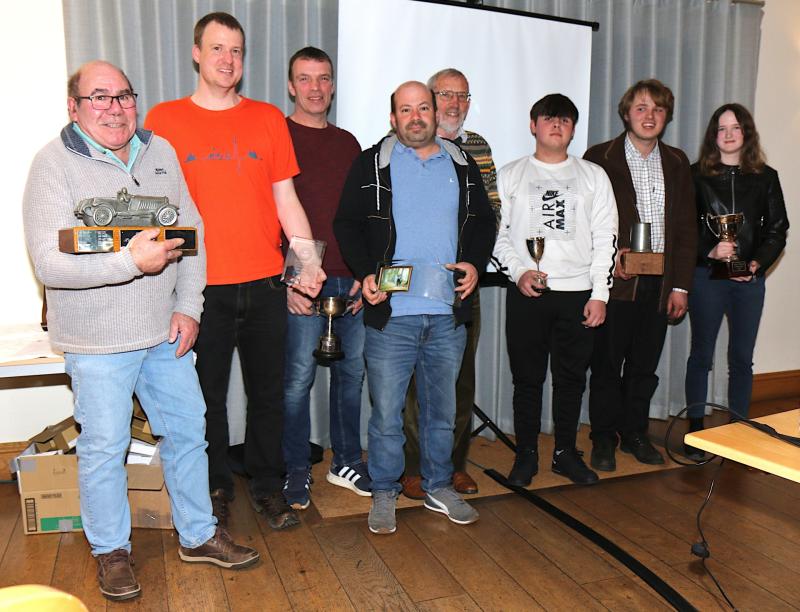 Torbay MC Awards - L-R Roy Sims_ Jan Yeo_ Colin Anderson_ David Sims_ John Manser_ Leon Sandercock-Hunter_ Luke Ashley_ Polly Ashley
