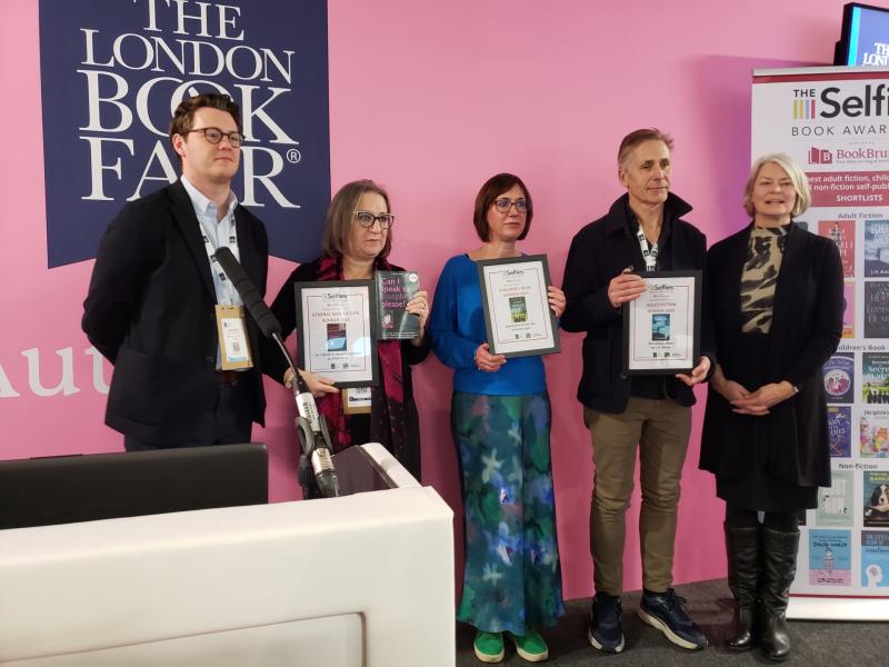 Torquay author wins top award at London Book Fair