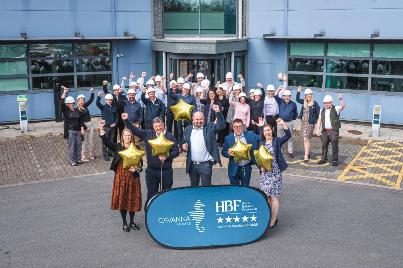 Celebrating 5-stars - the Cavanna Homes team