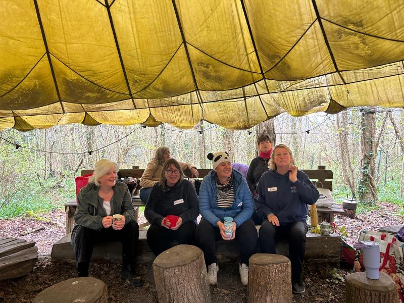 Caroline Voaden with the Veterans Outdoors