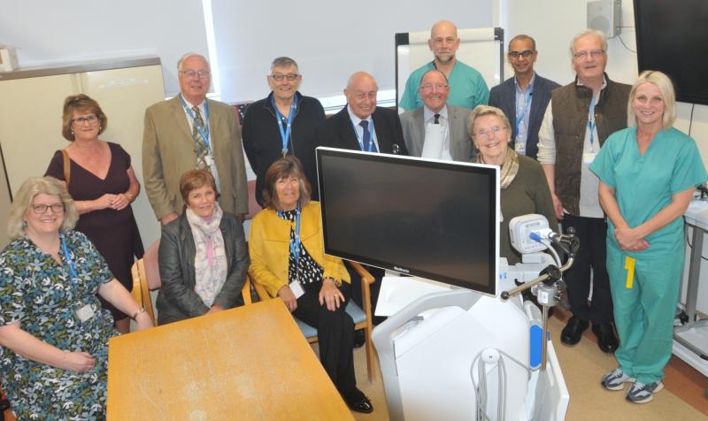 Torbay Hospital League of Friends with the ENT team and the image system presentation