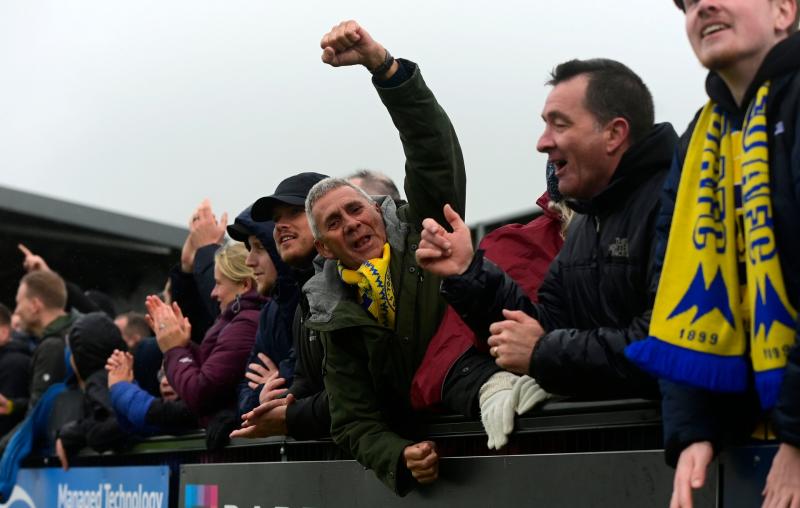 Yellow Army at Truro. Pic from PPAUK