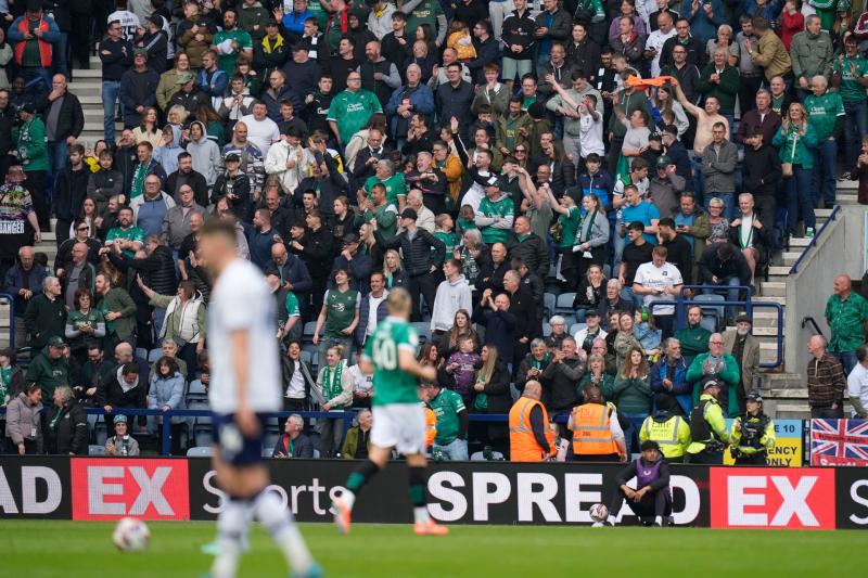 The Green Army at Preston. Pic from PPAUK