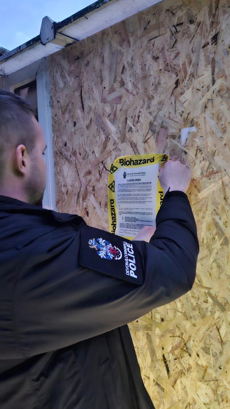 Police and the Torquay property closure order