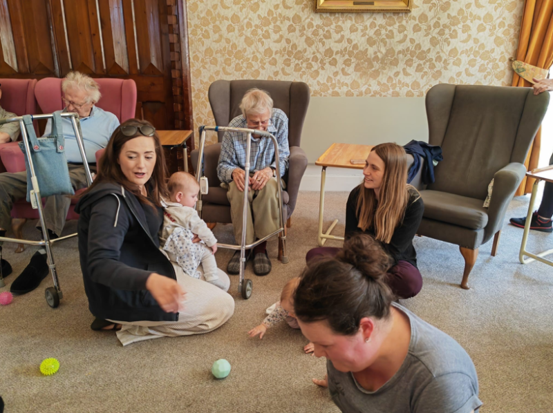 Babies bring joy to Torquay care home in generational bonding scheme