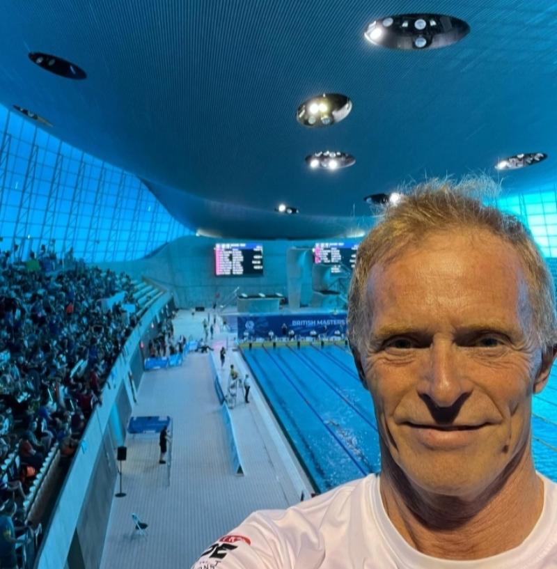 Pete Hayward at the British Swimming Championships