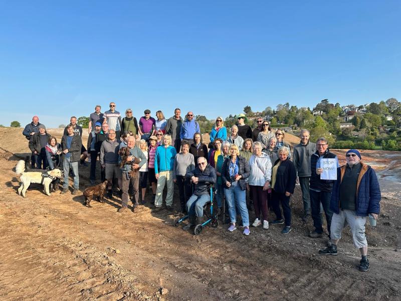 Work stops on huge Newton Abbot housing site