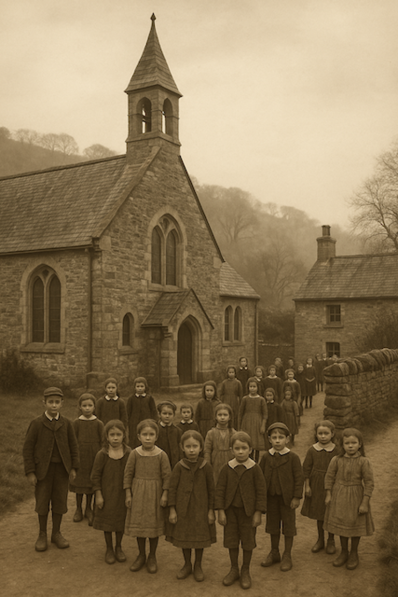 Nostalgia: A school by the river