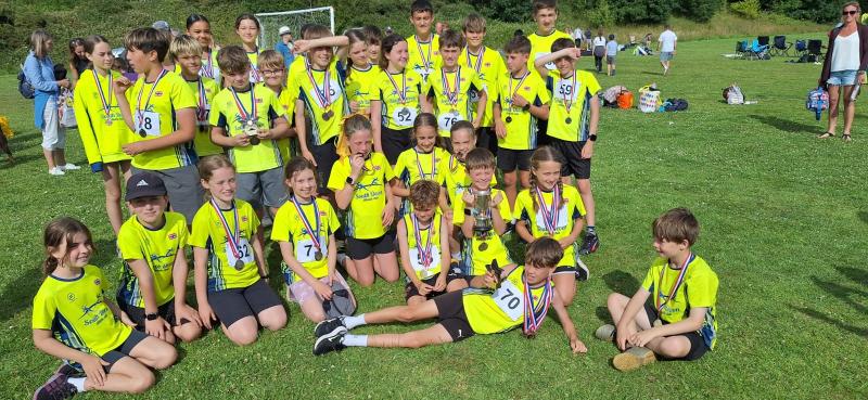 South Devon AC youth squad. Pic from Steve Carr