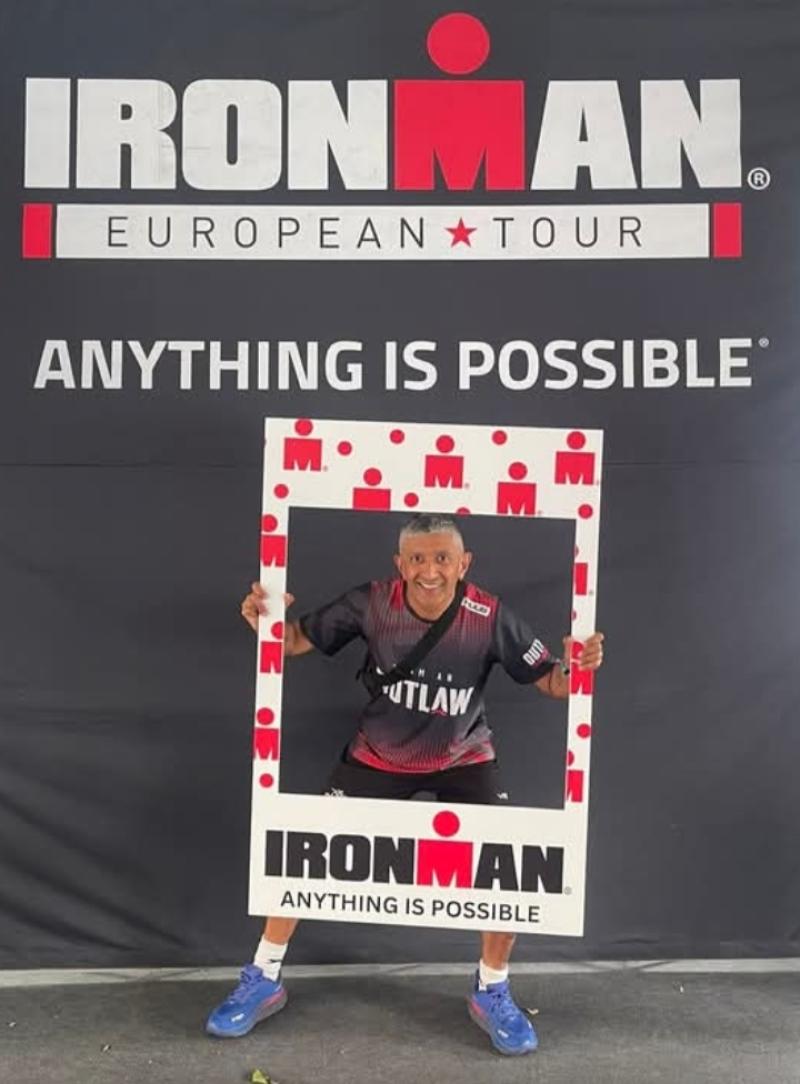 Bobby Singh smashing the Frankfurt Ironman