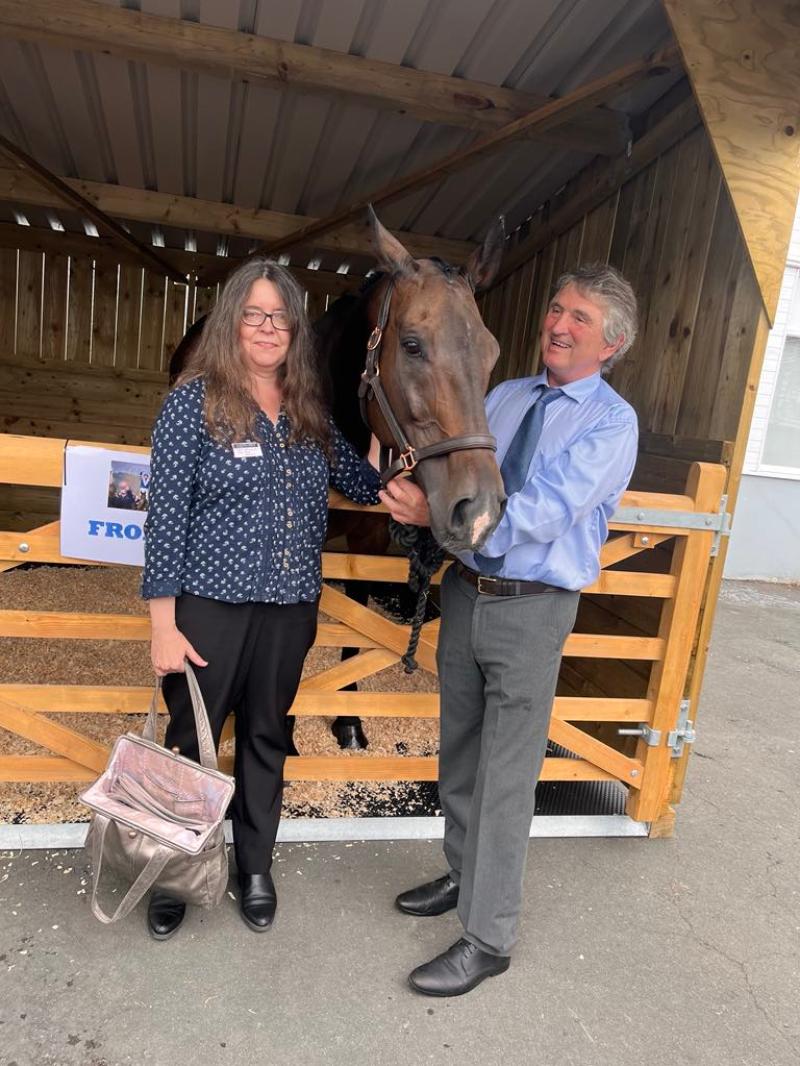 Frodon pictured with Joan Redwood of Clear Sky and Jimmy Frost
