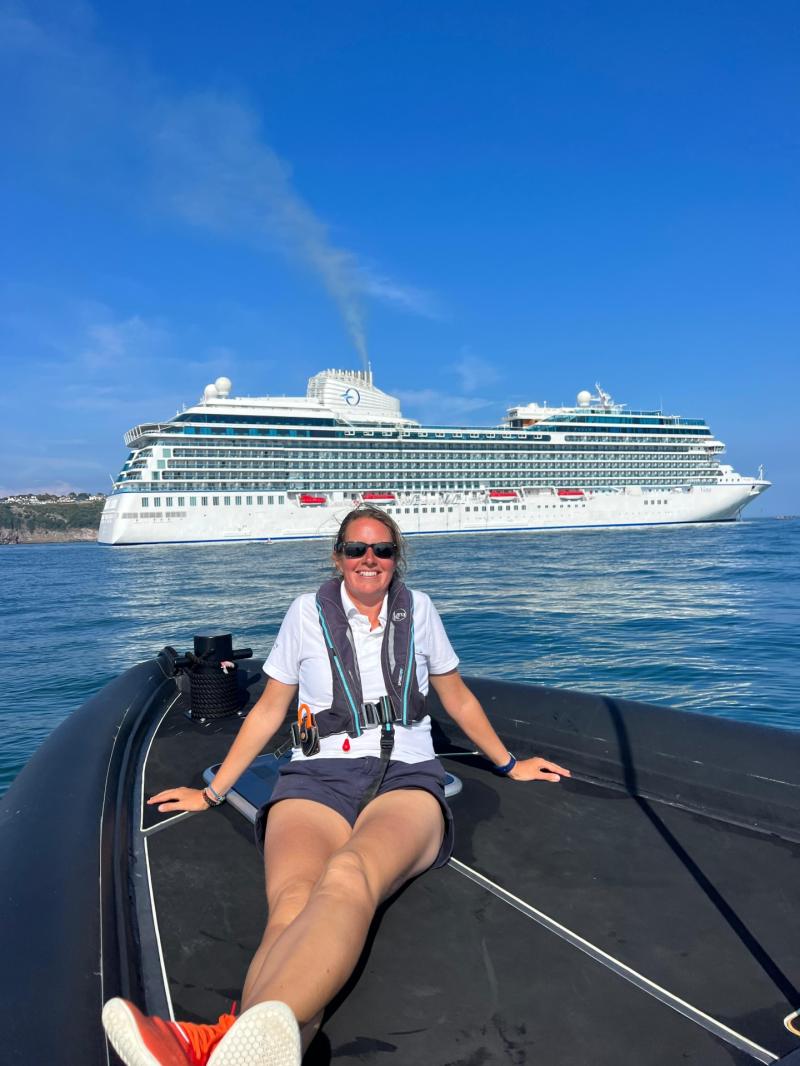 Michelle Brown cruising to  a new life in the Bay