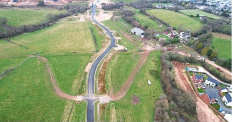 New Dawlish road section completed ahead of schedule