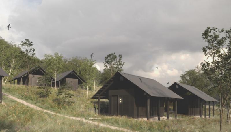 Teign Valley Golf Club - Eco Cabins plan Pic Lewandowski Architects and Dartmoor National Park Authority