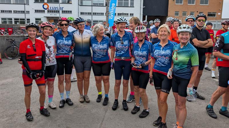 Cyclists in the Devon Delight
