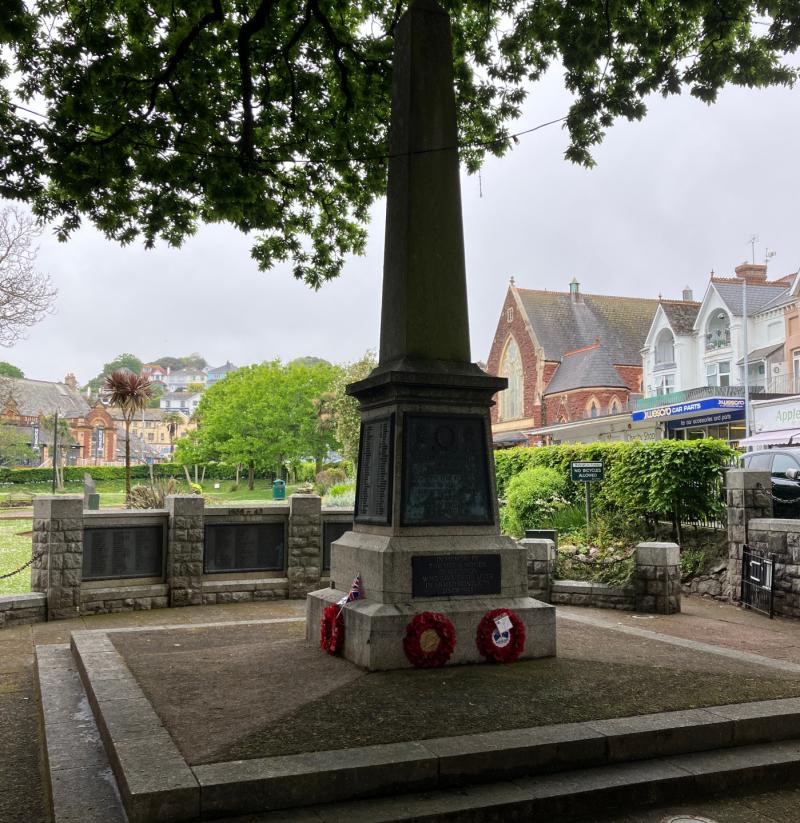 Restoration work under way at Paignton war memorial