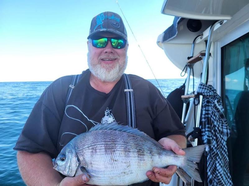 Dave Campbell with a Black Bream 4lbs 6oz