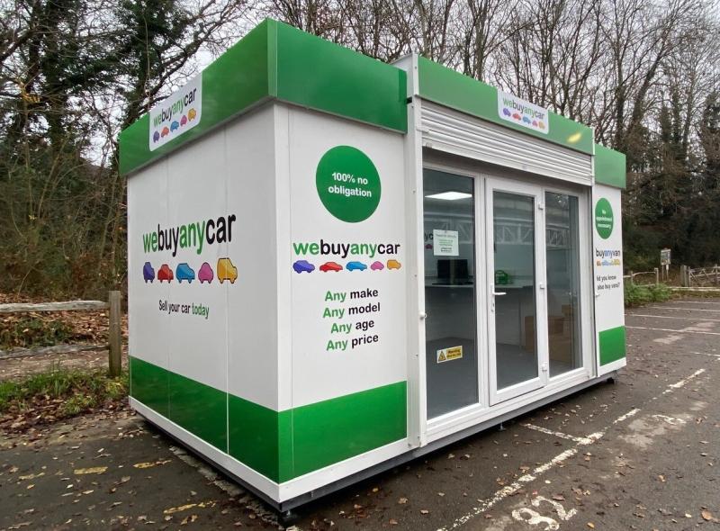webuyanycar Torquay sales pod 