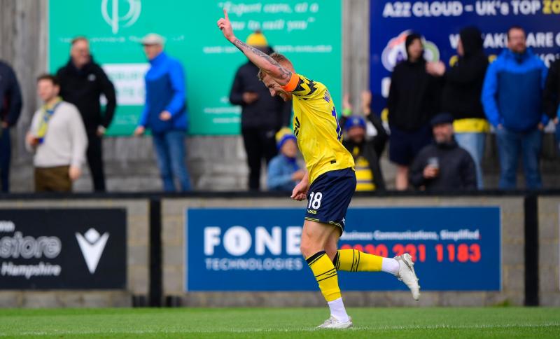 Goal celebrations for Matt Worthington. Pic from PPAUK
