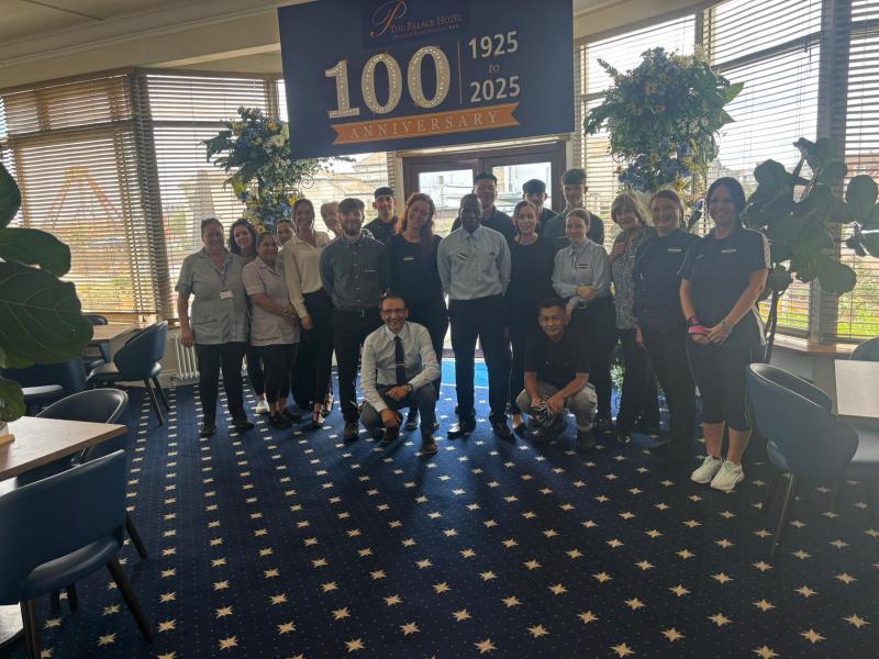 Palace Hotel 100 staff celebrate
