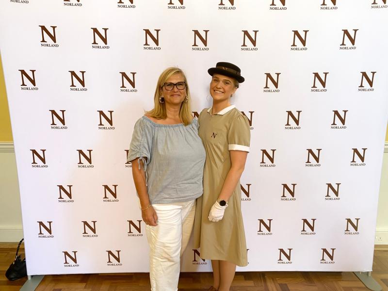 Charlotte Smith and her proud mum Tricia. 