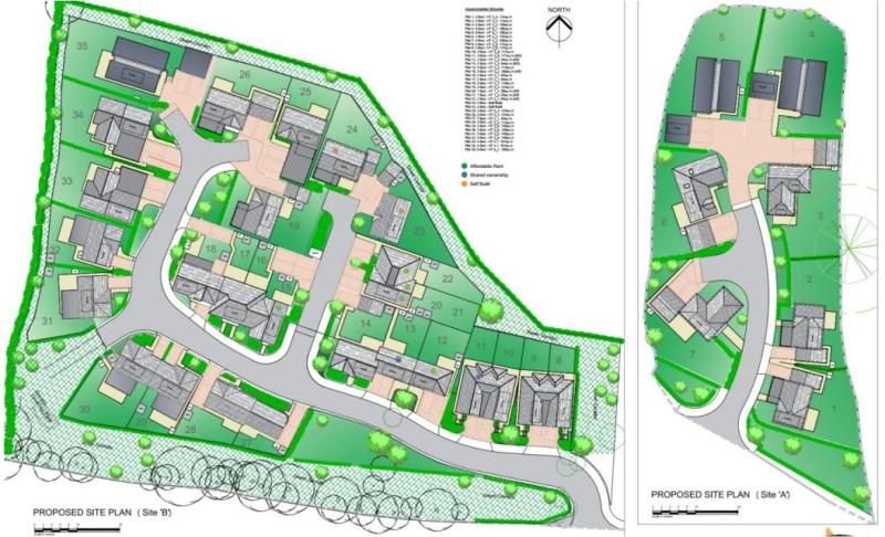 Plans for homes at Howton Road, Newton Abbot Image - Wyse Homes, Teignbridge Council