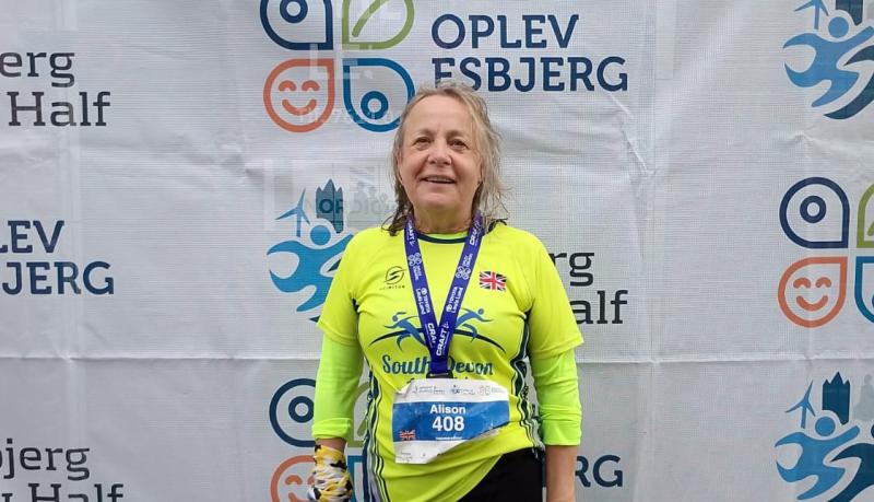 Alison Ford at the Ejsberg Half-Marathon