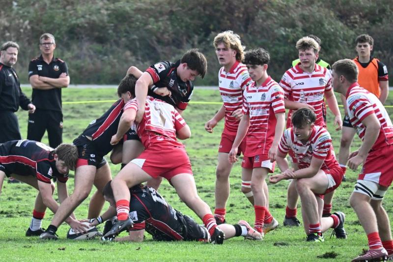 Paignton Colts beat Exeter Saracens. Image from Jennie Kirkup
