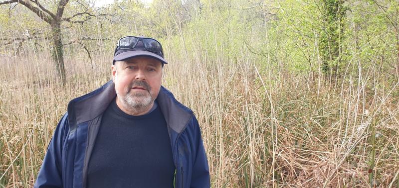 Richard Daws at Wolborough Fen Pic Guy Henderson