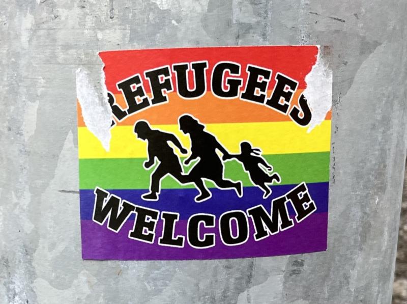 Refugees Welcome sticker