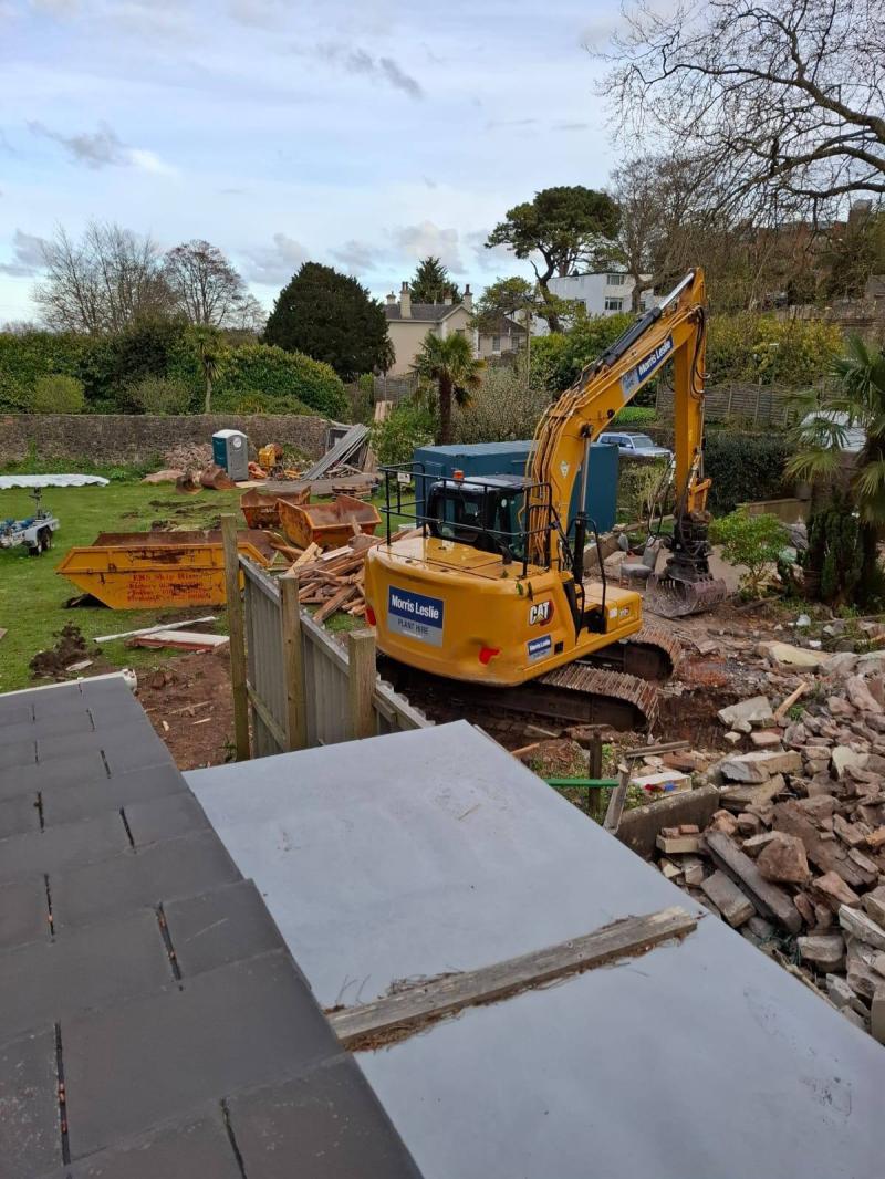 Work at Singleton Gardens in Torquay (Image courtesy David Redman)