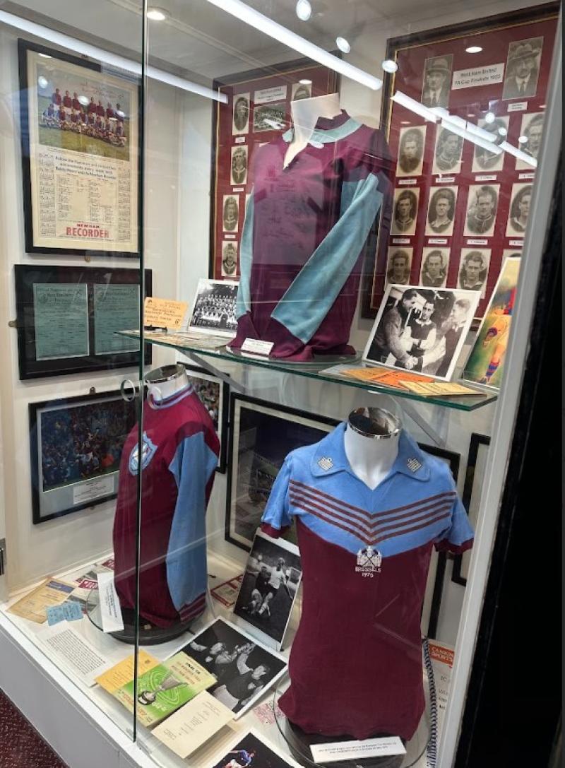 West Ham retro display at Bygones