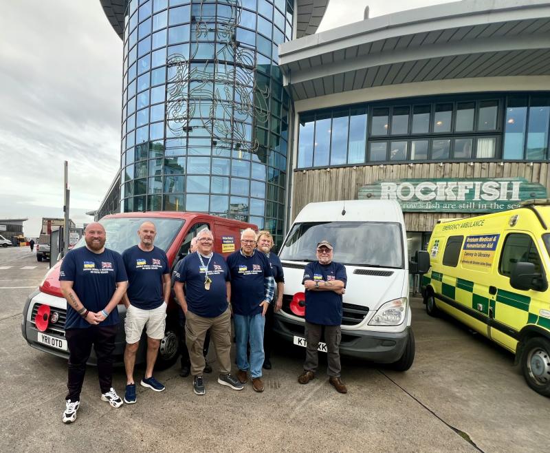 Brixham Ukraine convoy ready for the off