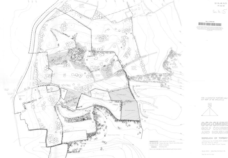 Occombe - How the golf course layout could have looked Image courtesy Torbay Council
