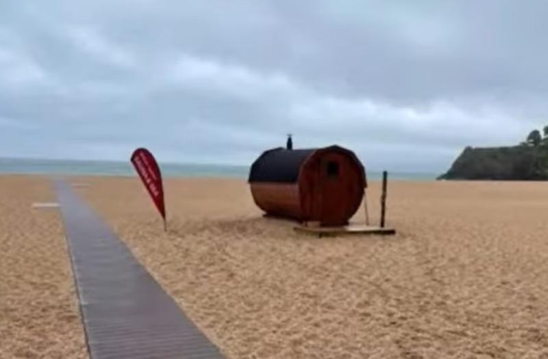 Current sauna at Blackpool Sands Image Sea Kayak Devon and Blackpool Start Partnership and South Hams Council