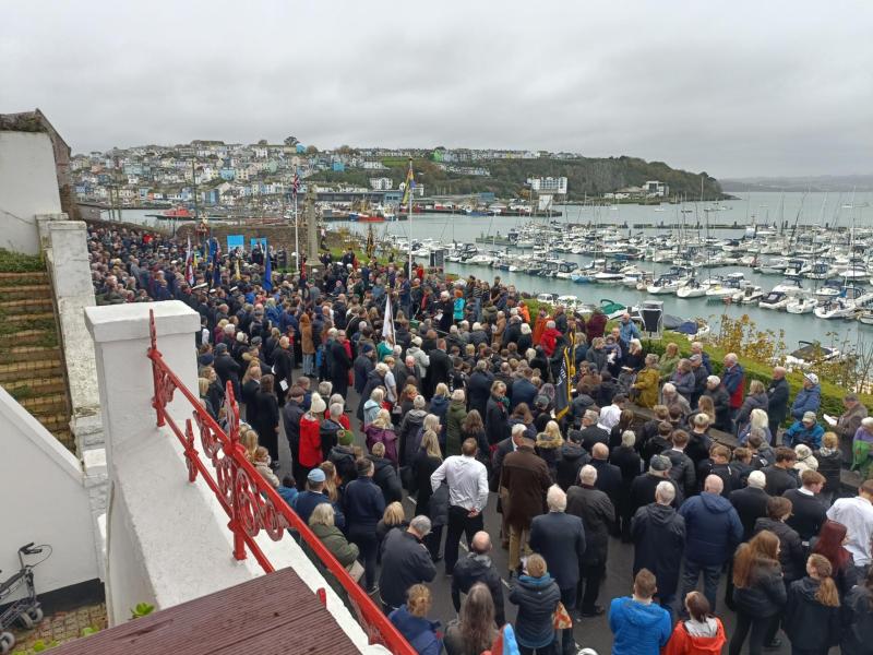 Brixham Remembrance parade and service Pictures Brixham /Dartmouth RNLI and Paignton police