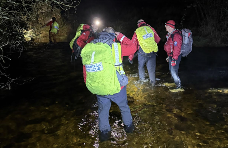 The river was 10m wide and crossed by various stepping stones Credit- DSRT