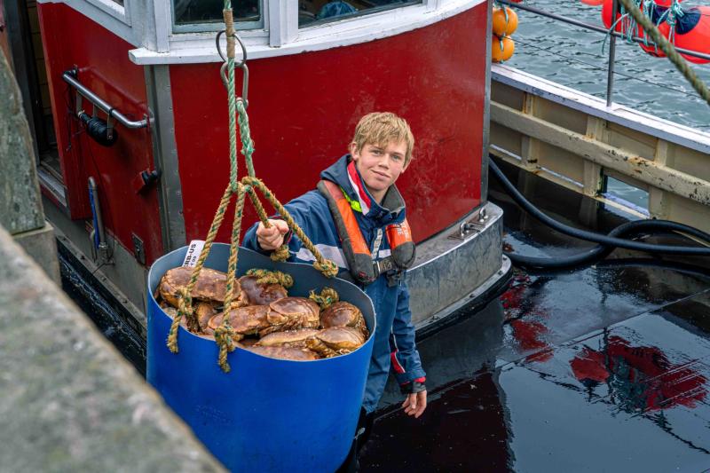 Alfie Steer enjoying life as a  Sea Fisher Apprentice