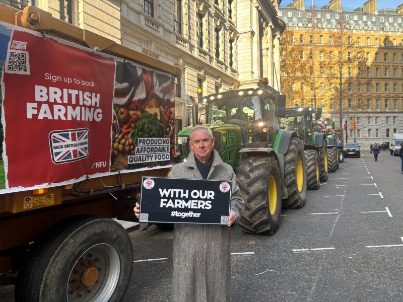Budget farming protest Geoffrey Cox